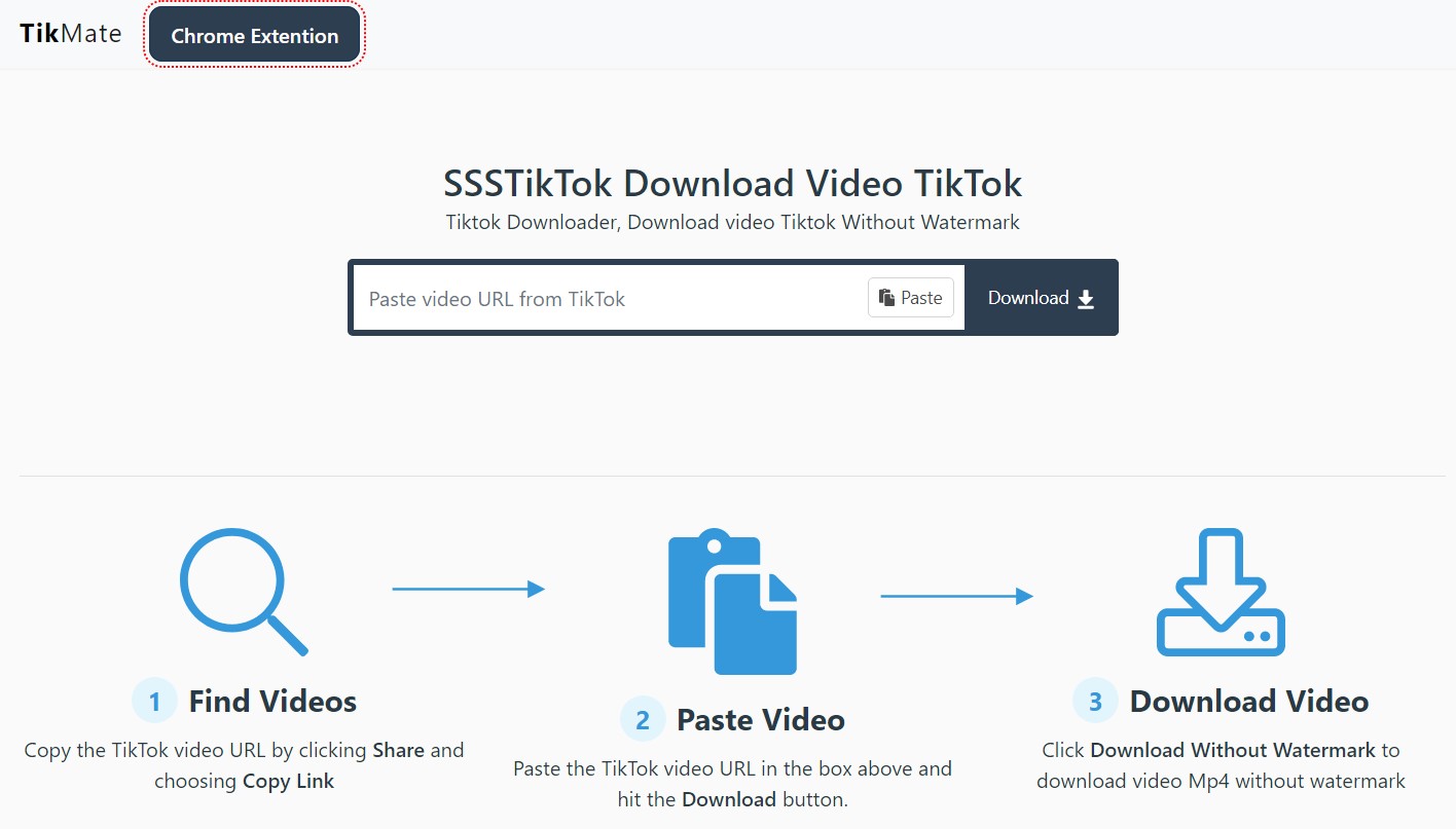 Tikmate Download video TikTok tanpa watermark